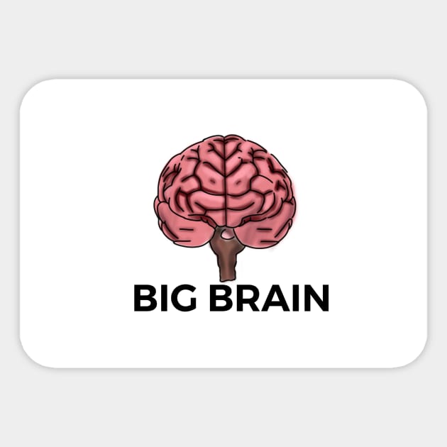 BIG BRAIN Sticker by AlmostArt